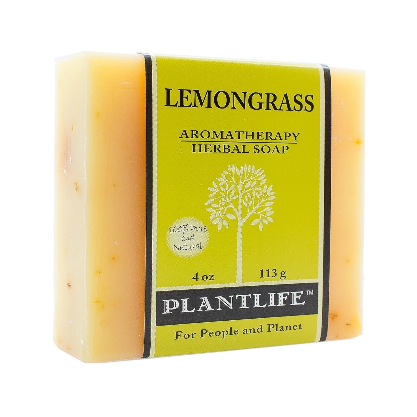 Plantlife Lemongrass Bar Soap - Moisturizing and Soothing Soap for Your Skin - Hand Crafted Using Plant-Based Ingredients - Made in California 4oz Bar Beauty & Personal Care Plantlife