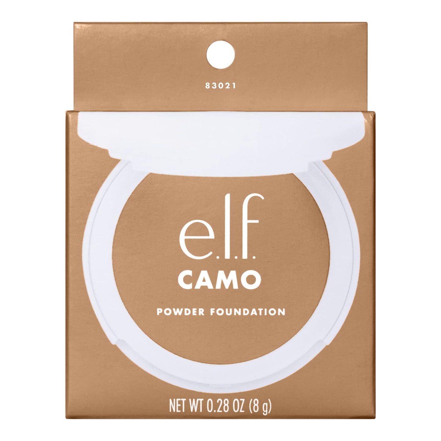 e.l.f. Camo Powder Foundation, Lightweight, Primer-Infused Buildable & Long-Lasting Medium-to-Full Coverage Foundation, Medium 370 N Beauty & Personal Care e.l.f.