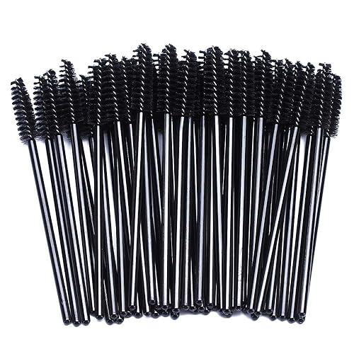 BTYMS 100 Pcs Disposable Eyelash Spoolies Brush Mascara Applicator Lash Wand Lashes Brush Eyebrow Spooly for Extension Beauty & Personal Care BTYMS