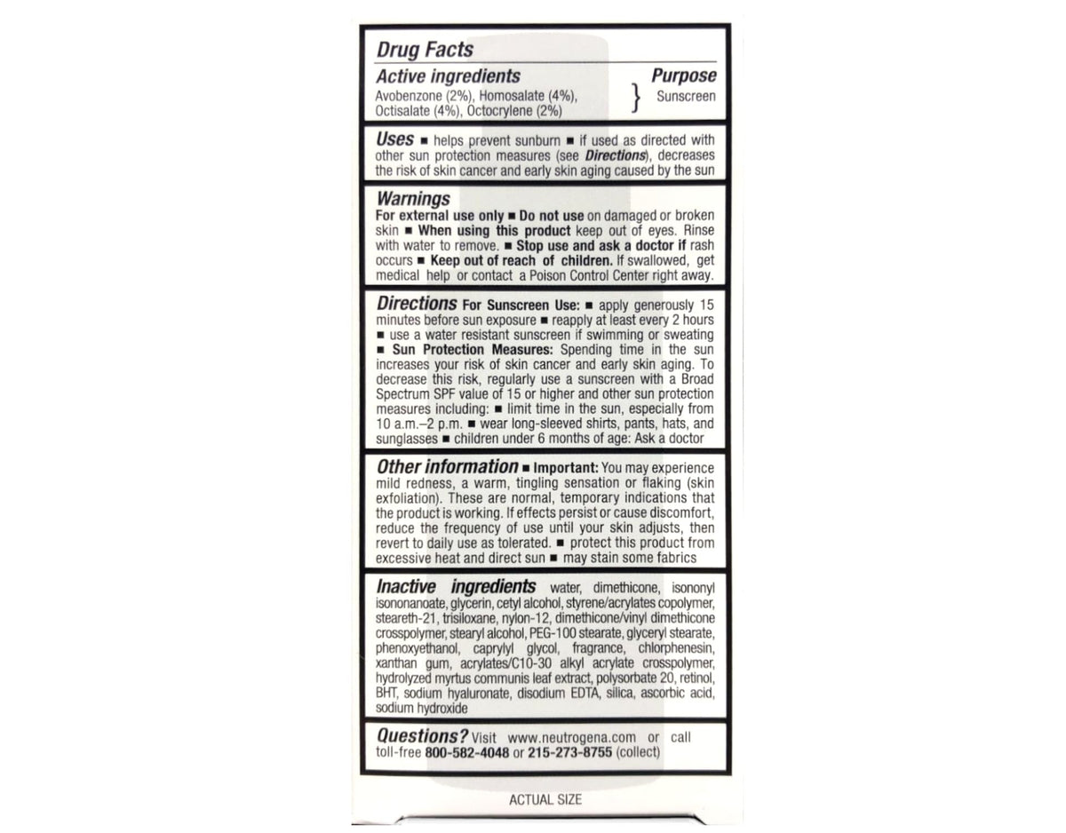 Neutrogena Rapid Wrinkle Repair Daily Face Moisturizer with SPF 30 & Hyaluronic Acid, 1 Fl. Oz. 4 Pack Beauty & Personal Care Neutrogena