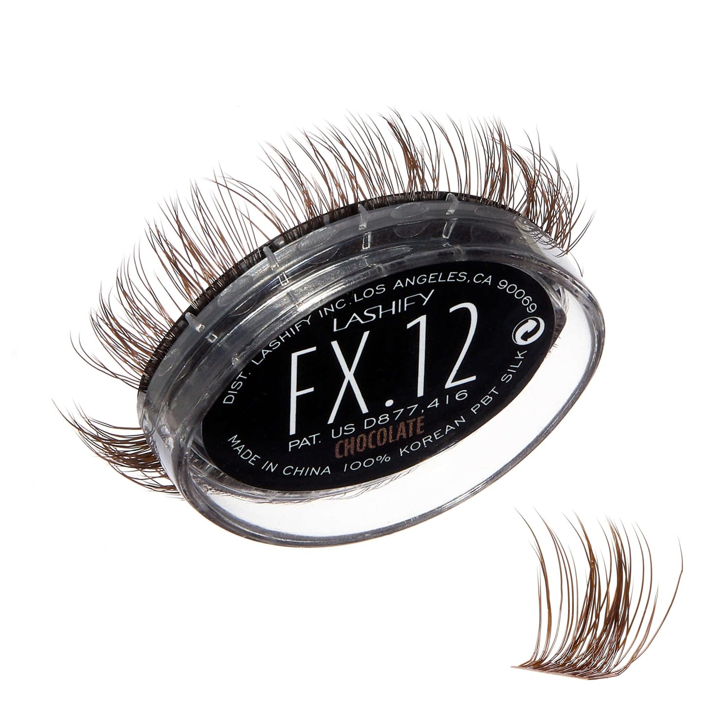 Lashify Fluffy FX 12mm Gossamer DIY Eyelash Extensions Refill, For The Most Curliest and Fluttery Appearance, Chocolate Color, Easy False Lashes Beauty & Personal Care Lashify