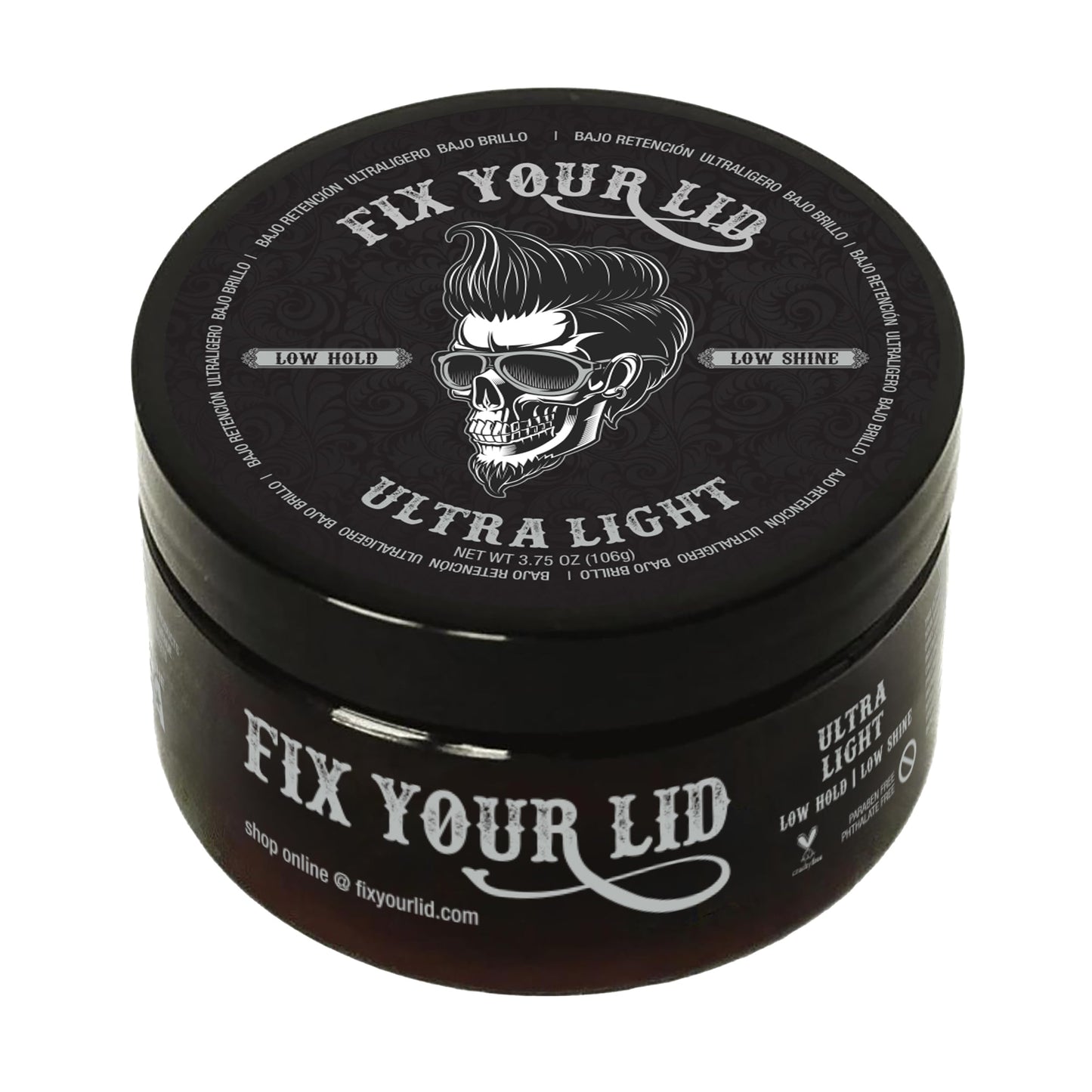Fix Your Lid Ultra Light Pomade for Men - Water-Based Pomade with Low Hold and Low Shine - Match All Men’s Hair Types & Styles - Easy to Wash Out Beauty & Personal Care Fix Your Lid