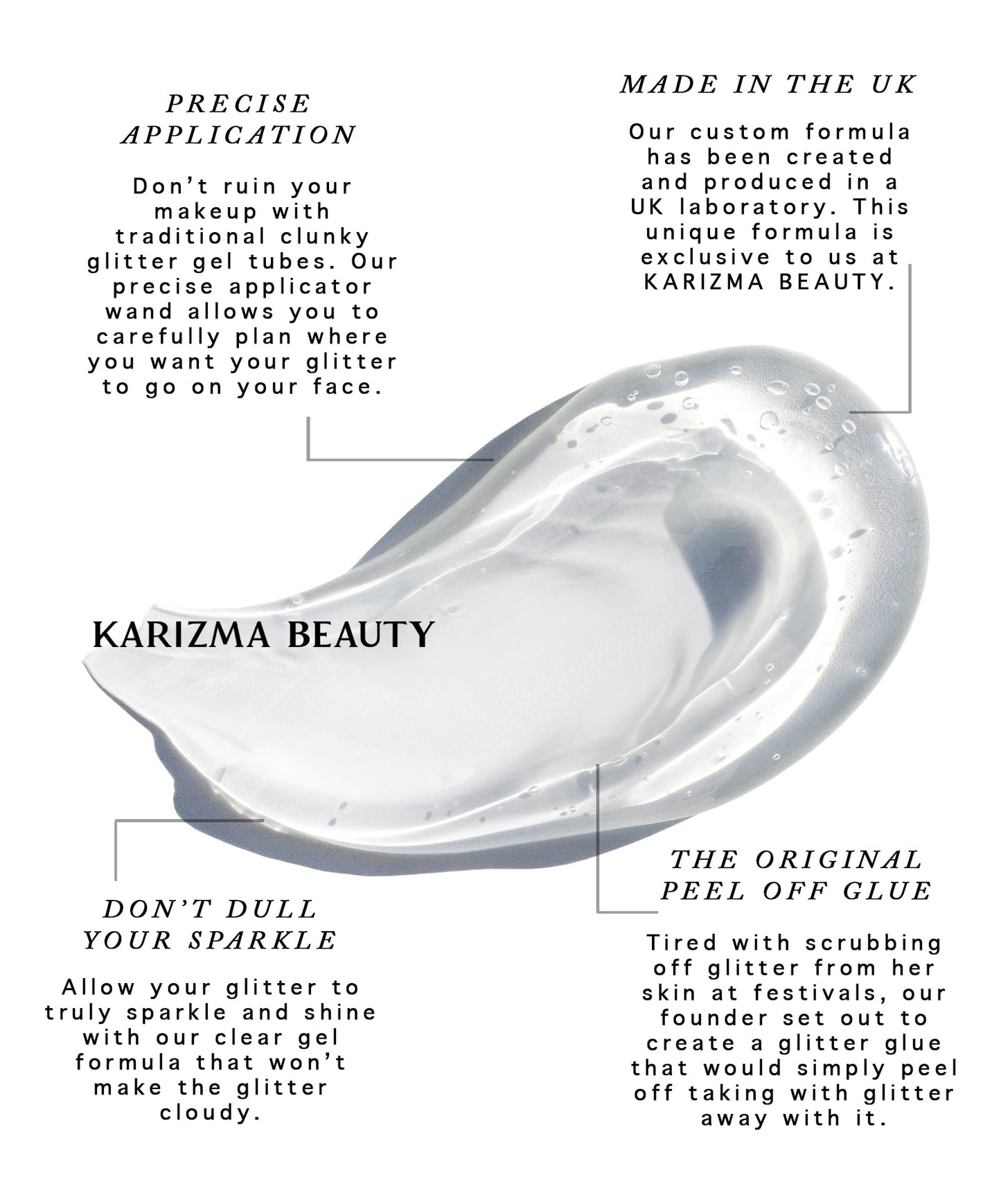 Cosmetic Glue, The Original Peel Off Formula. for Rhinestones Glitter by KARIZMA Beauty. Face Gems Glue Adhesive Body Cosmetic Makeup Primer Lash Beauty & Personal Care KARIZMA