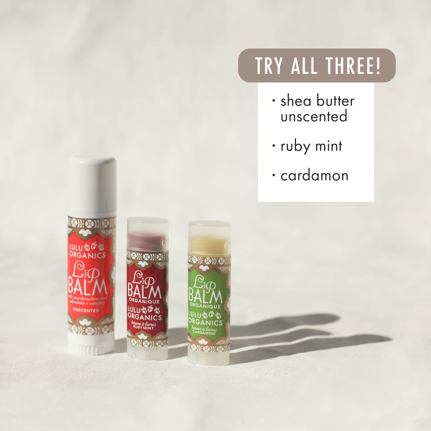 Lulu Organics Natural Lip Balm, Nourishing and Moisturizing Premium Lip Care, Handmade Hydrating Lip Balm, Lip Treatment for Dry and Cracked Lips Beauty and Personal Care Lulu Organics