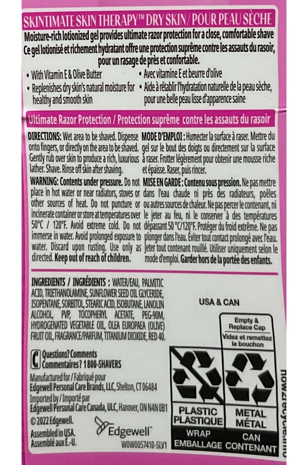 Skintimate DrySkin Shave Gel for Women (Pack of 2) Beauty and Personal Care Skintimate