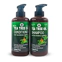 Henna Cosmetics Tea Tree Oil Shampoo & Conditioner Kit, Sulfate Paraben Free, 16.9 fl oz Beauty & Personal Care HENNA COSMETICS CYPRI