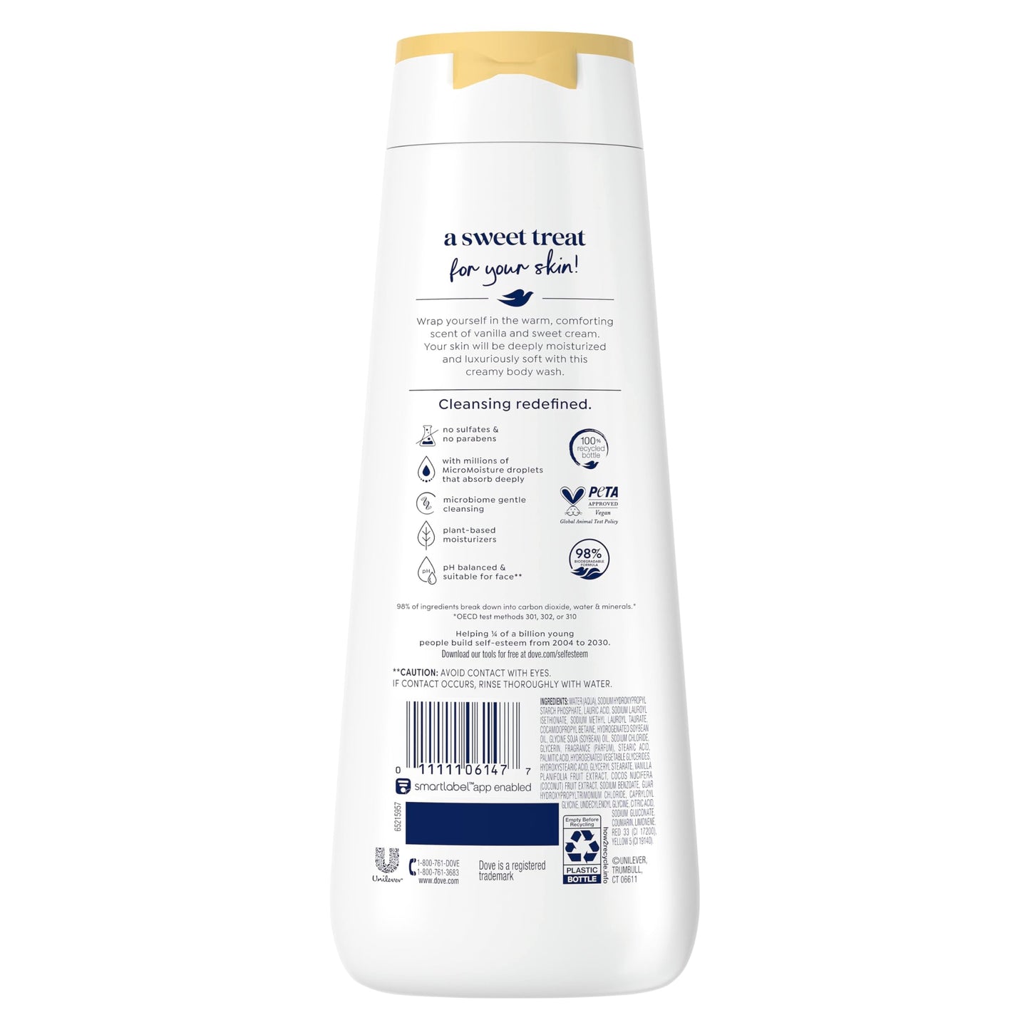 Dove Vanilla Body Wash for Deeply Moisturized & Hydrated Skin 20 FO Beauty & Personal Care Dove