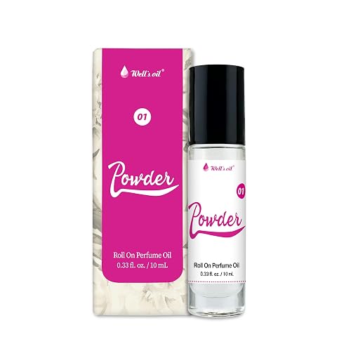 Well's Oil Roll-On Perfume Oil (Powder) | Long-Lasting | Paraben-Free | 0.33 Fl Oz / 10 ml Beauty & Personal Care Well's Oil