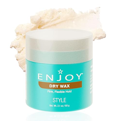 Enjoy Dry Wax - Non Greasy Pliable Texture Hair Wax - Firm Flexible Hold Natural Matte Finish (2.1 Oz) Beauty & Personal Care Enjoy