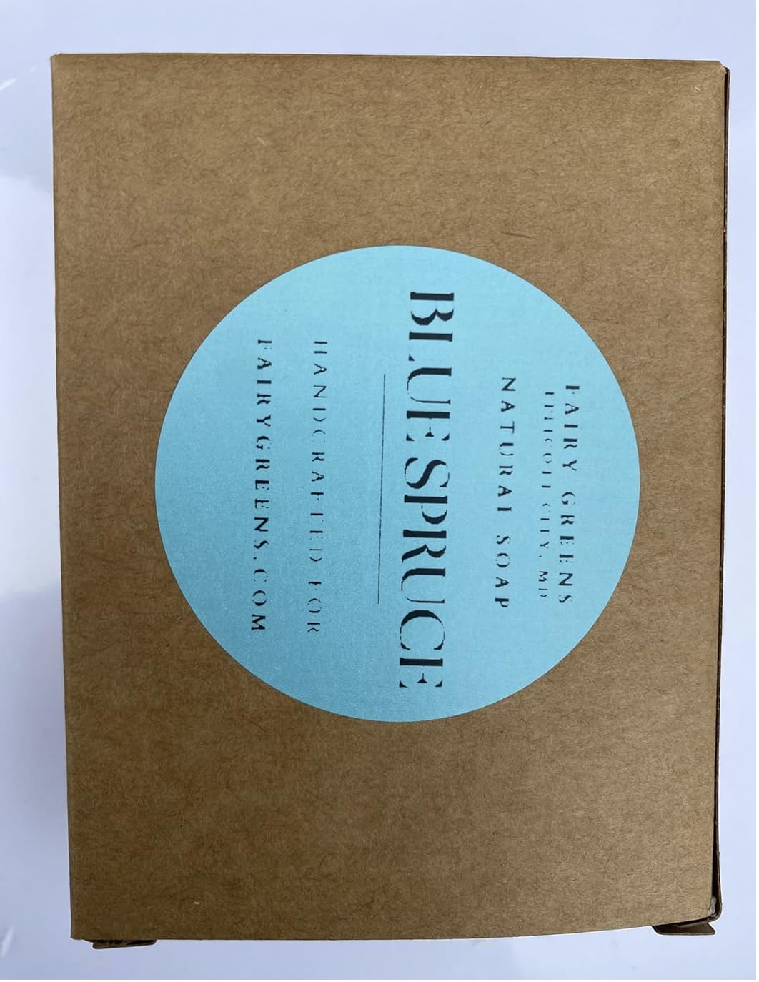 Natural Blue Spruce Soap Bar by Fairy Greens Lavender Farm in Ellicott City, Maryland - All natural - Cold process soap Beauty and Personal Care Fairy Greens
