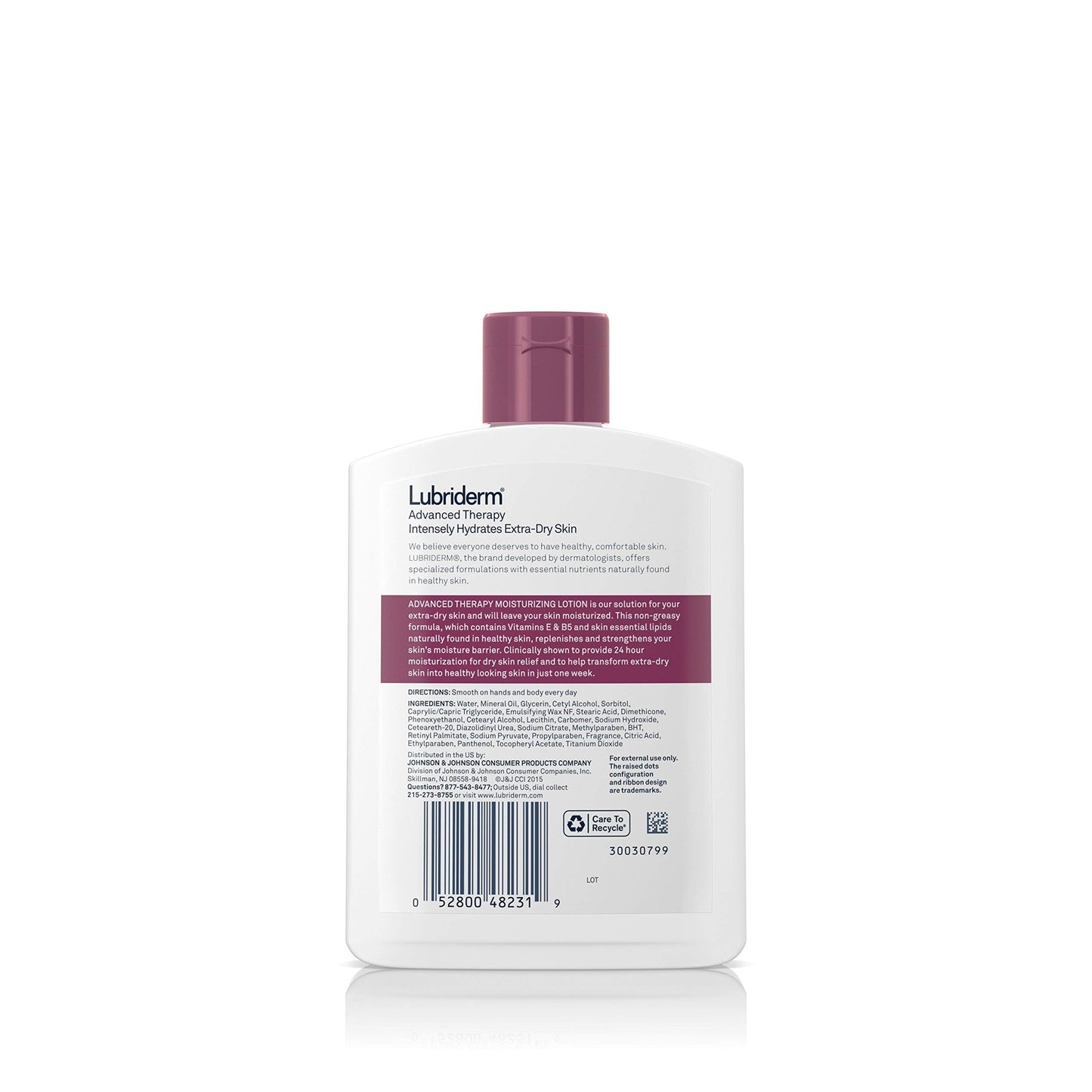 Lubriderm Advanced Therapy Moisturizing Lotion with Vitamins E and B5, Deep Hydration for Extra Dry Skin, Non-Greasy Formula, 6 fl. oz Beauty & Personal Care Lubriderm