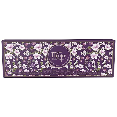 Maja Soap Set Plum Blossom - Perfumed Luxury Soap in High-Quality Packaging - Female, Sweet Fragrance - Gift Idea - Pack of 1 (3 x 100 g) Beauty & Personal Care Myrurgia