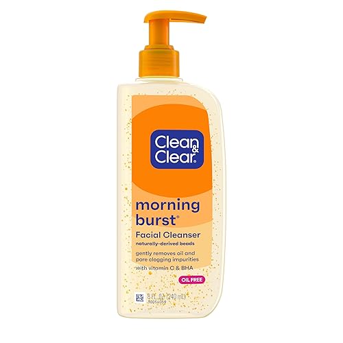 Clean & Clear Morning Burst Oil-Free Facial Cleanser with Vitamin C & BHA, Daily Nourishing Face Wash Gently Cleanses to Remove Oil & Pore Clogging Beauty & Personal Care Clean & Clear