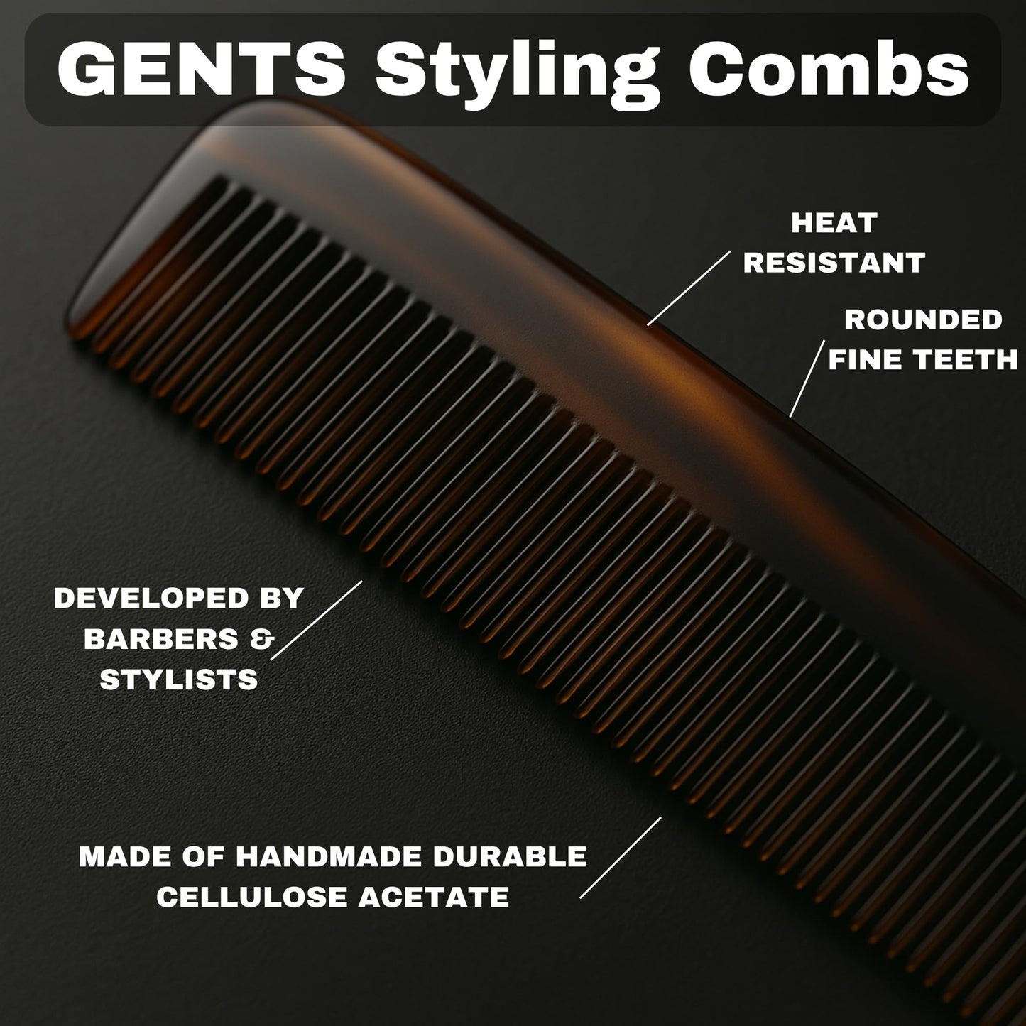 G.B.S GENTS Unscented Mustache Wax Grooming Kit - Extra Strong Hold Wax Tin, 5” Tortoise Shell Cellulose Acetate Comb & Mini Mustache Beard Pocket Beauty and Personal Care G.B.S
