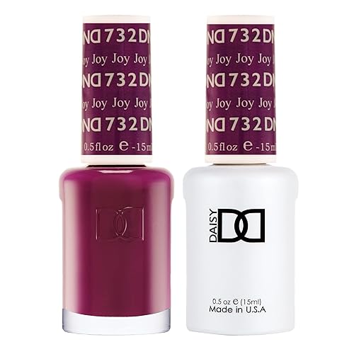 DND Gel Polish Set, Purple Collection, UV/LED Gel Polish and Air Dry Nail Lacquer, Matching Chip-Free Polish Duo, 732 Joy, 0.5 Fl Oz Beauty & Personal Care DAISY DND