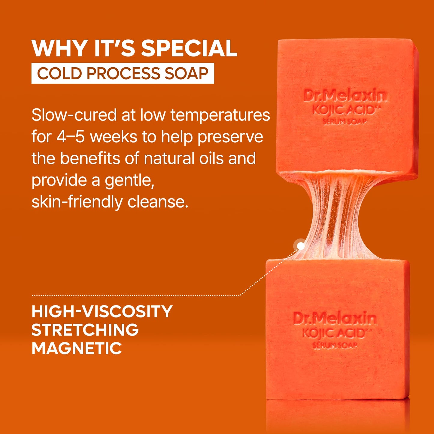 Dr.Melaxin Kojic Acid Turmeric Serum Soap with Niacinamide, Tone Care Cleansing Bar for Uneven Skin Tone & Dark Spots, 3 Botanical Oils for Deep Beauty and Personal Care Dr.Melaxin