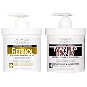 Advanced Clinicals Unscented Retinol Body Lotion & Face Moisturizer + Manuka Honey Body Cream For Women & Men | 2PC Skincare Set Helps Reduce Beauty & Personal Care Advanced Clinicals