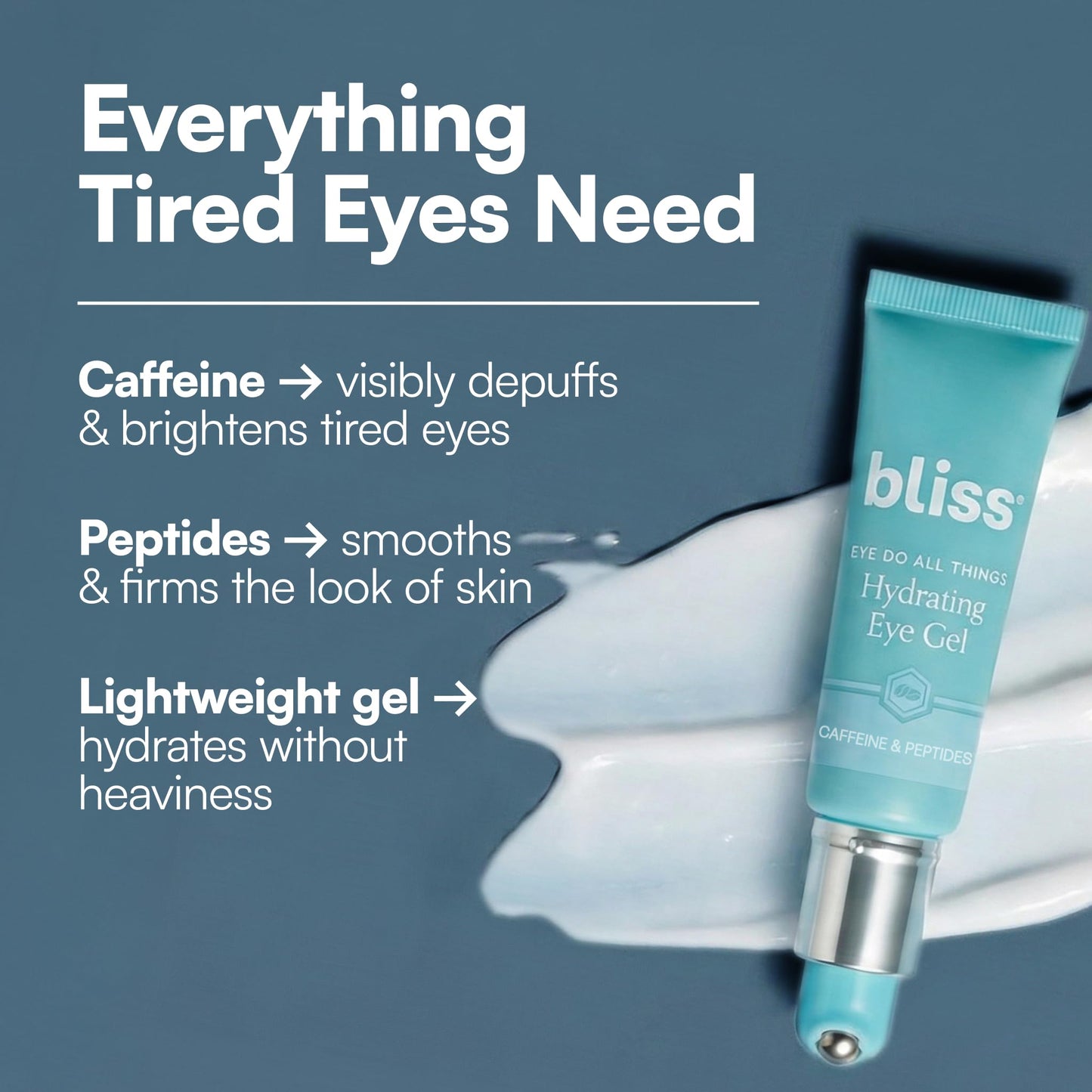 Bliss Eye Do All Things Hydrating Eye Gel Depuff & Brighten Straight-from-the-Spa Paraben Free, Cruelty Free 0.7 fl oz Beauty & Personal Care Bliss