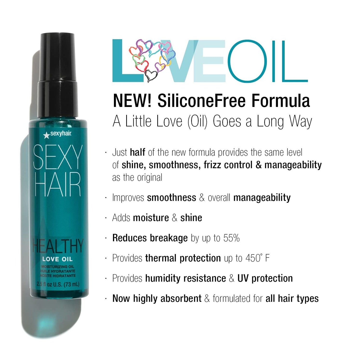 SexyHair Healthy Love Oil Moisturizing Oil, 2.5 oz., white Beauty & Personal Care SexyHair