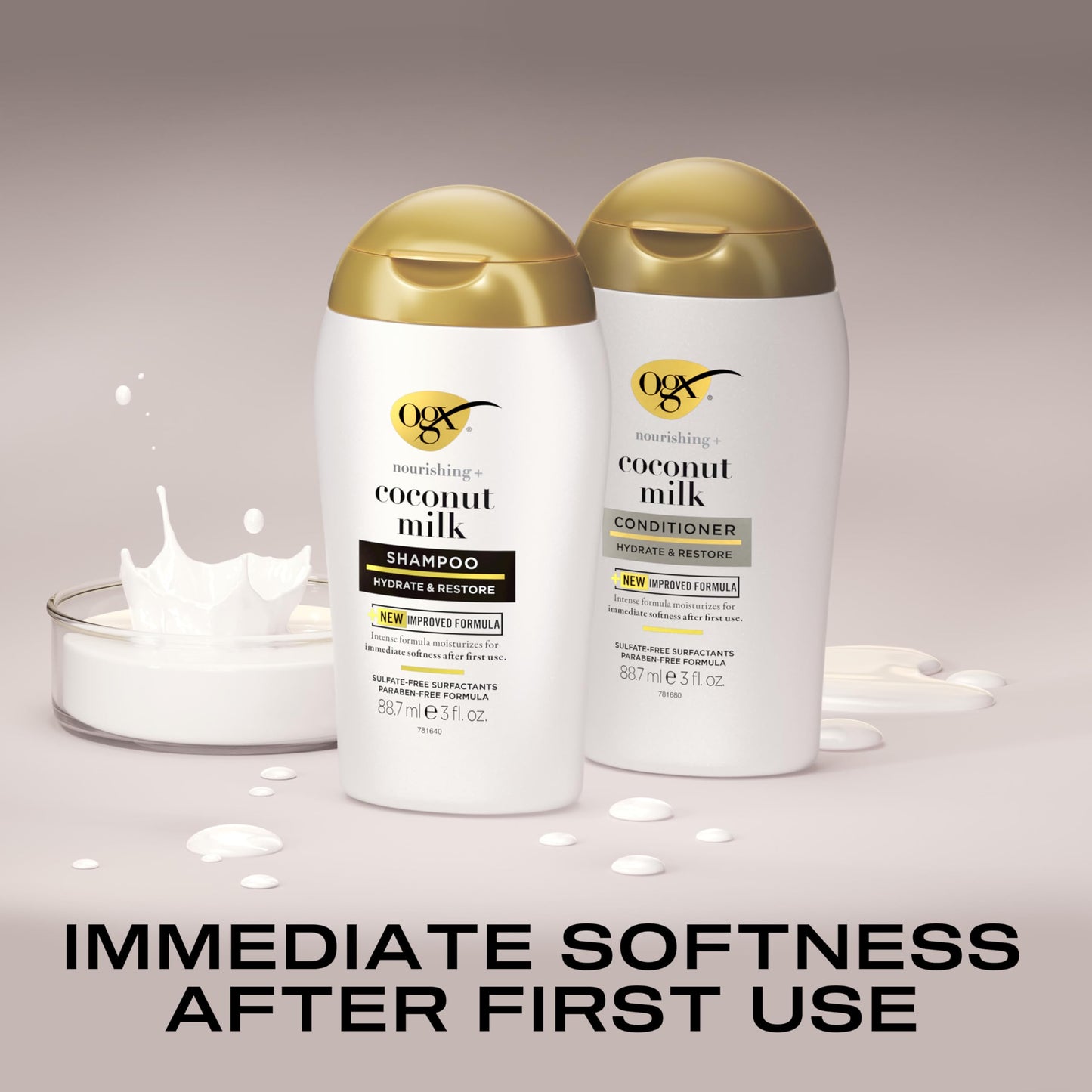 OGX Giftset Nourishing + Coconut Milk Shampoo & Conditioner & Extra Strength Damage Remedy + Coconut Miracle Oil Penetrating Hair Oil (3pc Hydration Beauty & Personal Care OGX
