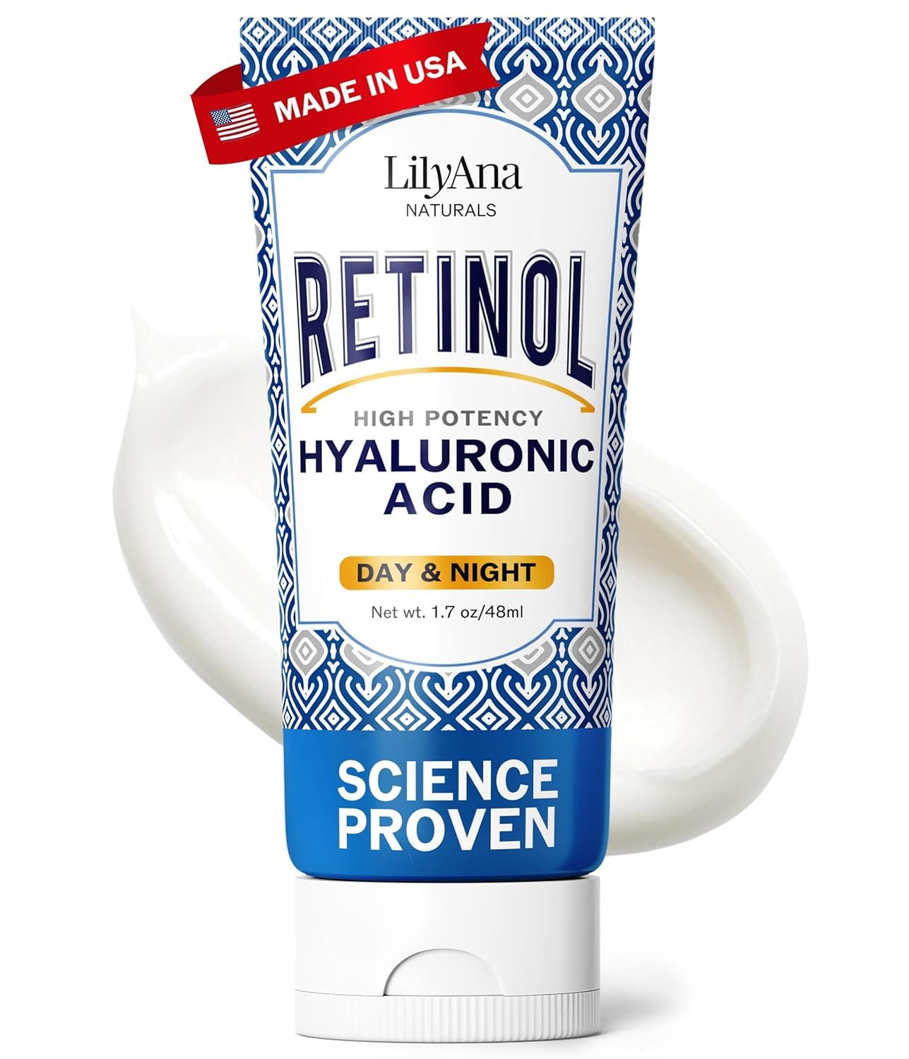 LilyAna Naturals Anti Aging Retinol Face Cream for Women - Wrinkle & Neck Cream for Firming, Retinol Moisturizer for Face with Hyaluronic Acid Beauty and Personal Care LilyAna Naturals