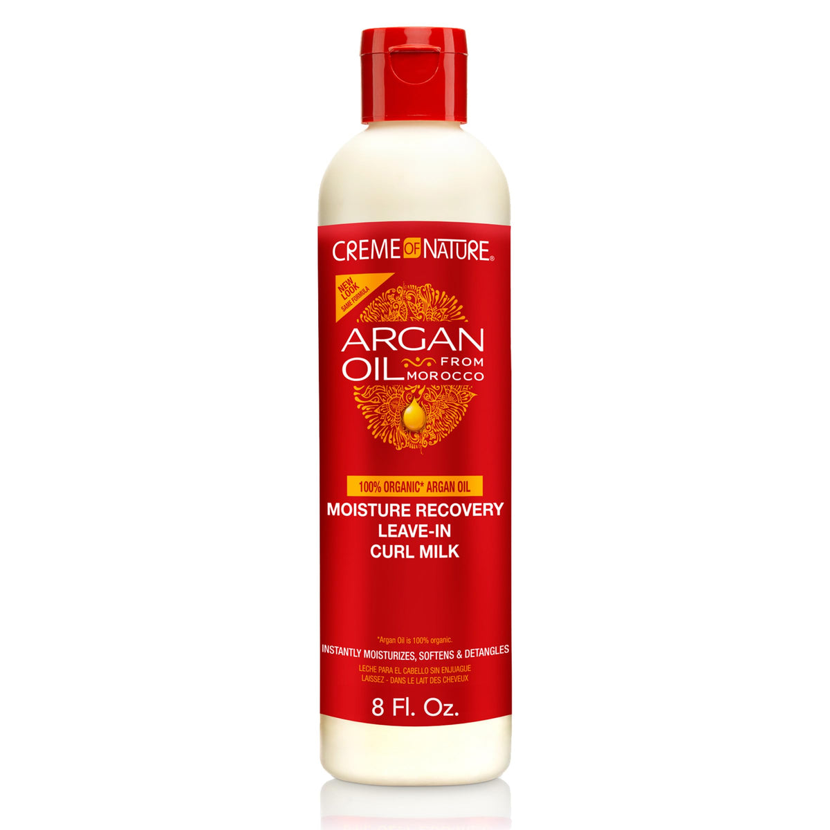 Creme of Nature Moisture Recovery Leave-In Curl Milk, Lightweight Daily Moisturizer, Detangles and Adds Shine, With Argan Oil from Morocco, 8 oz Beauty & Personal Care Creme of Nature