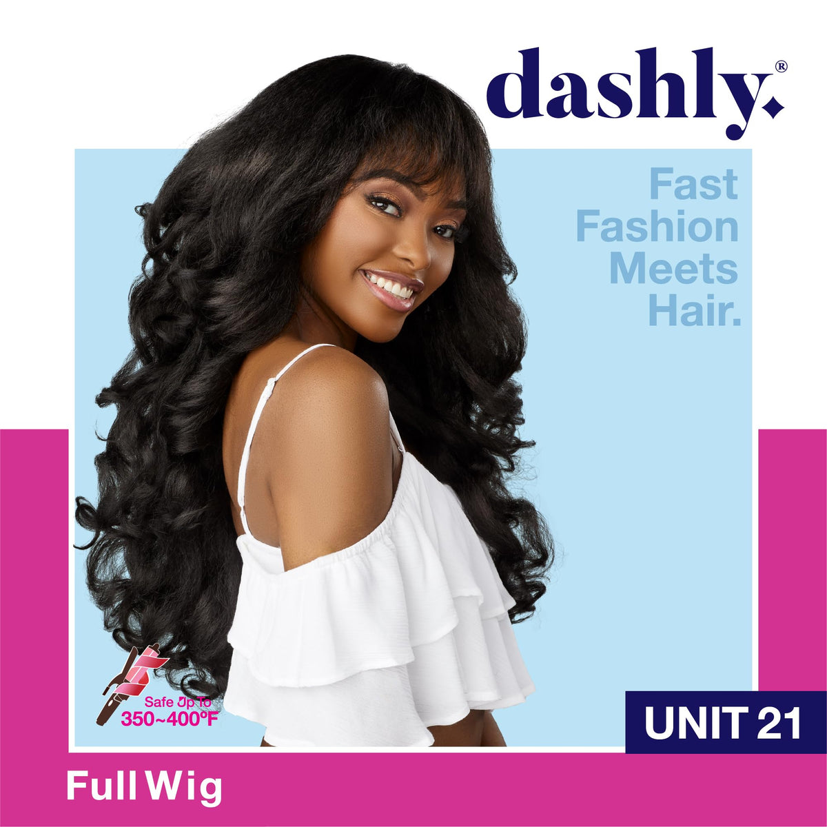 Sensationnel Dashly Wig-Unit 21, 1B OFFBLACK