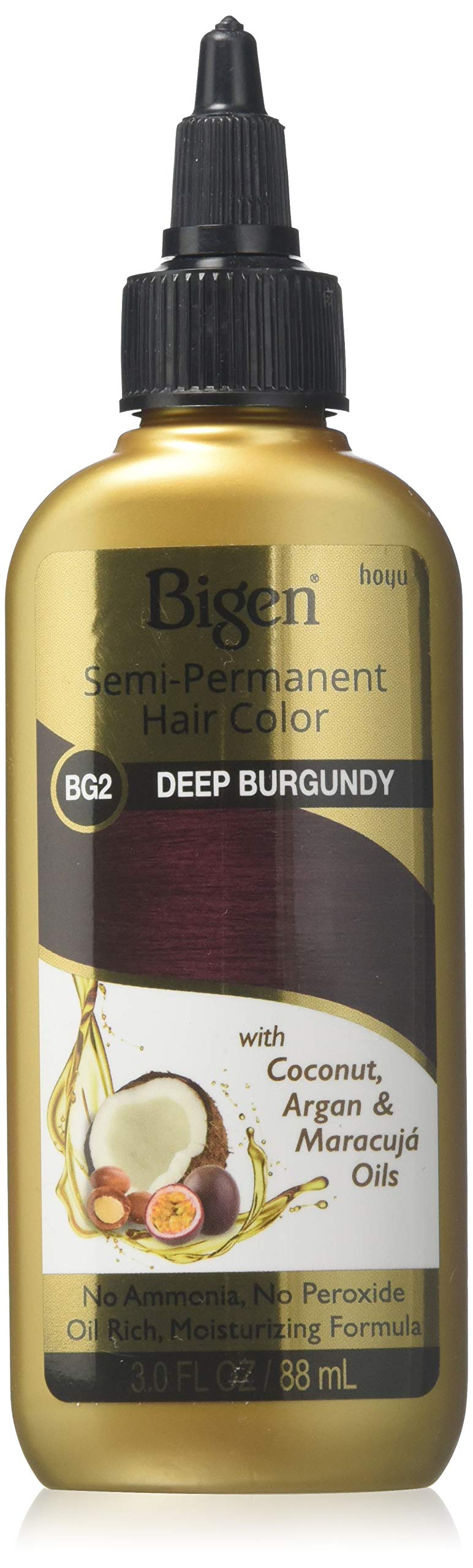 Bigen Semi-Permanent Haircolor #Bg2 Deep Burgundy 3 Ounce (88ml) (3 Pack) Beauty & Personal Care Bigen