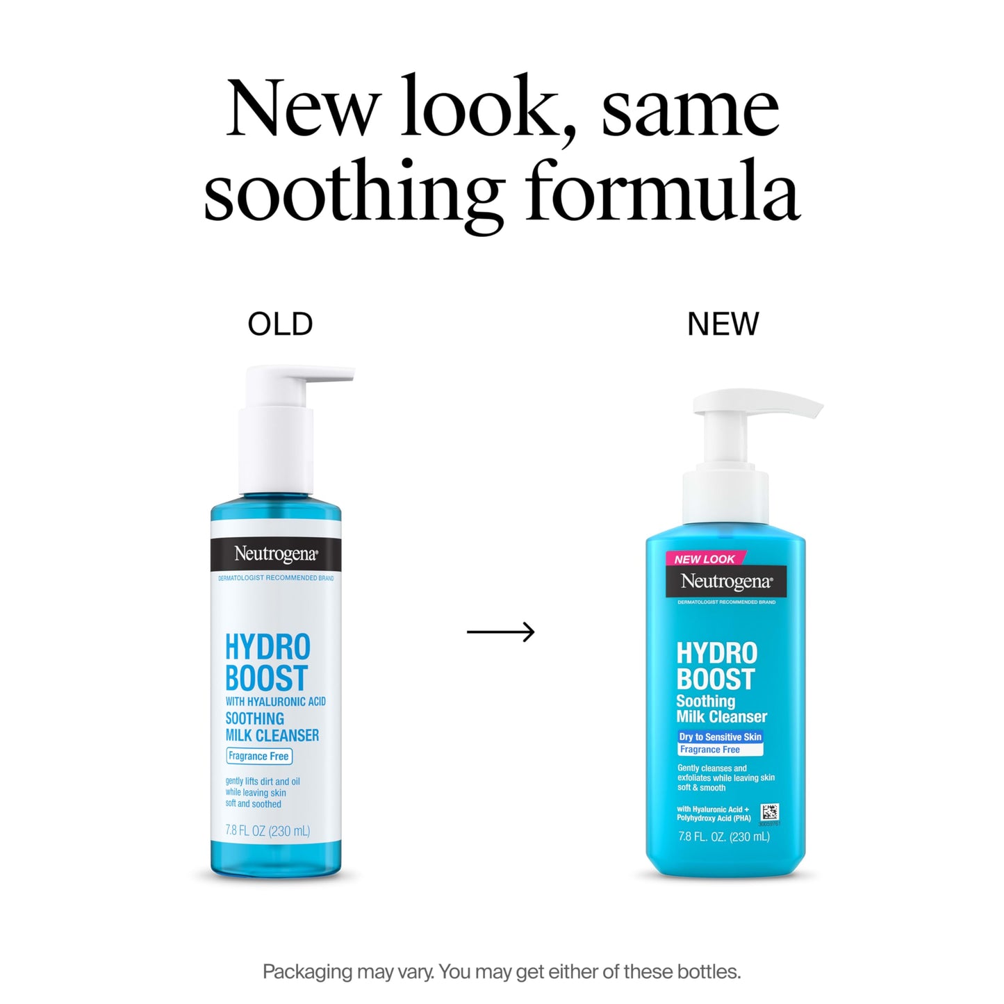 Neutrogena Hydro Boost Face Wash Soothing Milk Cleanser, Fragrance Free Hydrating Facial Cleanser With Hyaluronic Acid, Sensitive Skin Face Wash Beauty & Personal Care Neutrogena