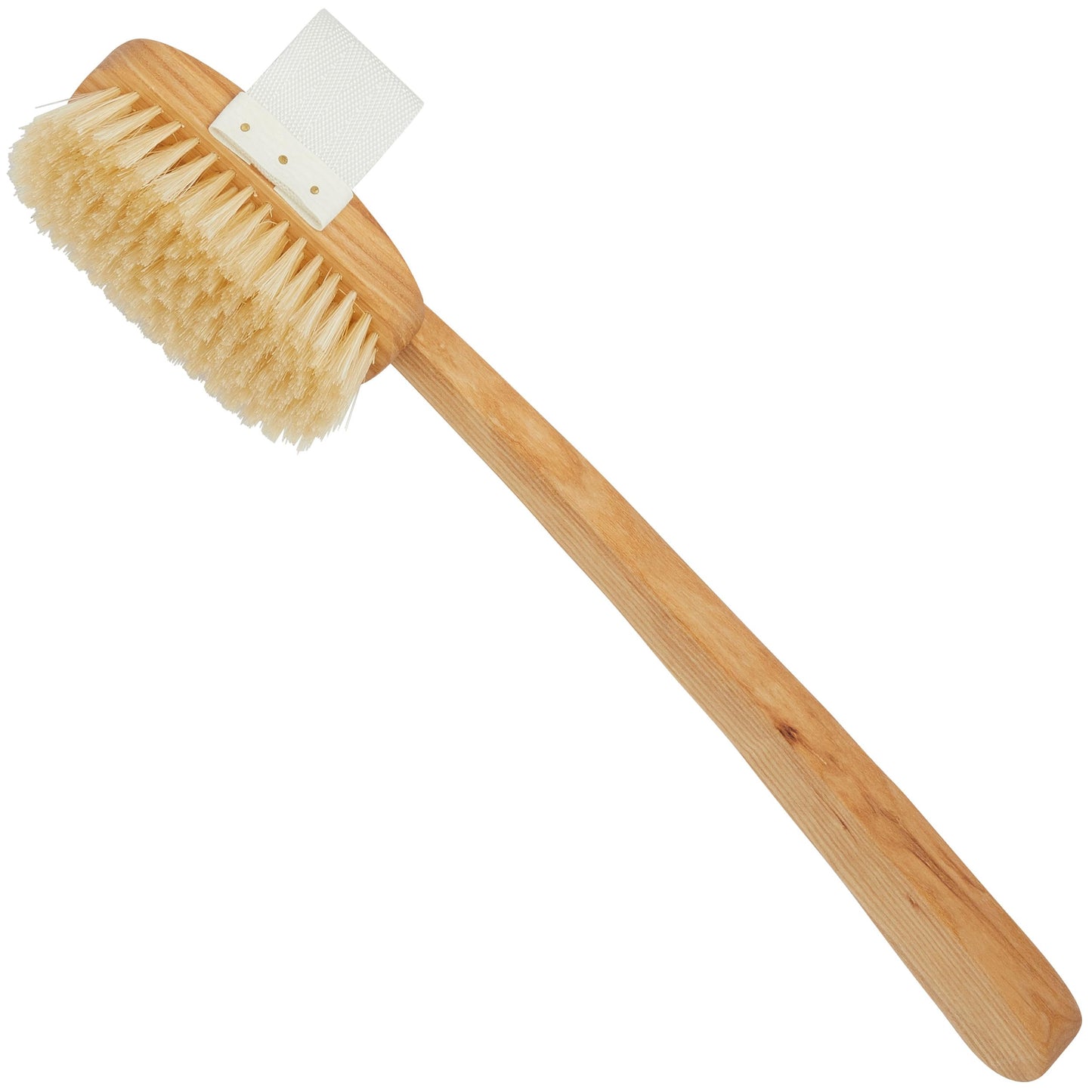 Kent FD3 Luxury Beechwood Body Scrubbing Exfoliating Bath/Shower Brush with 100% Pure White Bristle. Long Handle with Detachable Head, Wet/Dry Back Beauty and Personal Care KENT