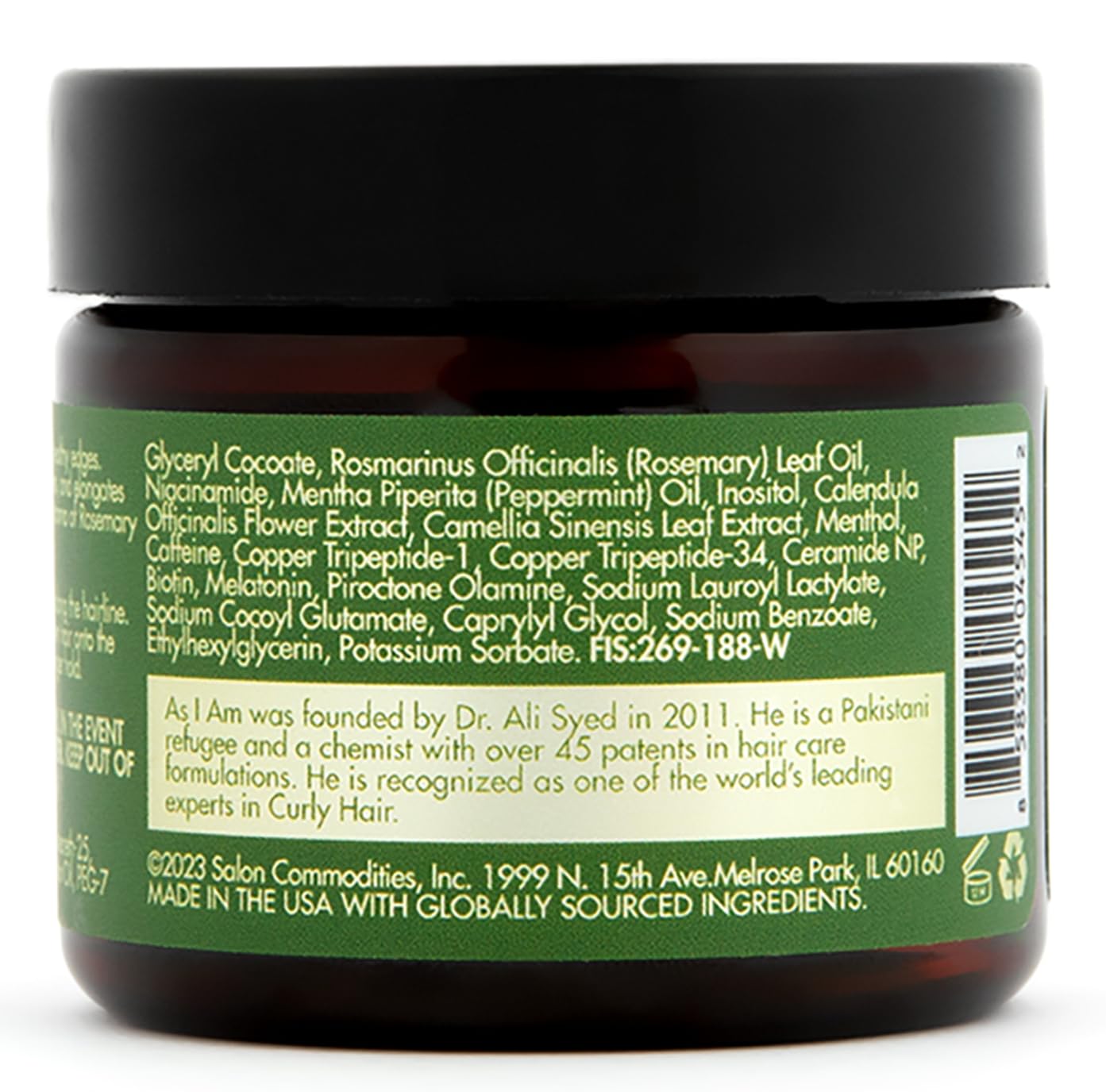 As I Am Rosemary Edge Control 2 oz - with Biotin & Saw Palmetto Beauty & Personal Care As I Am