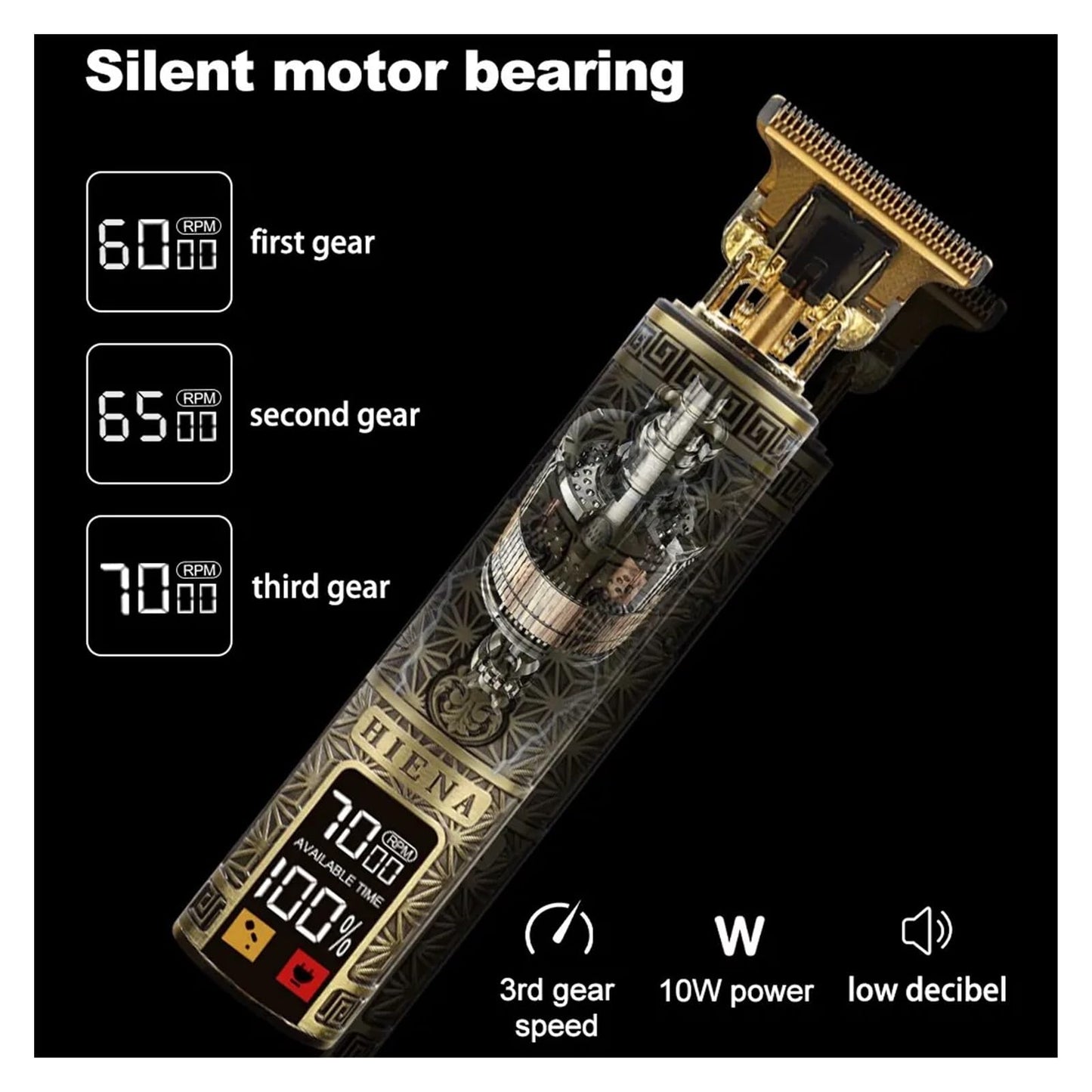 Razors Vintage T9 Electric Hair Clipper Hair Cutting Machine Professional Men Electric Shaver Rechargeable Trimmer for Men(Digital Display-28) Beauty and Personal Care EWKYLSEM