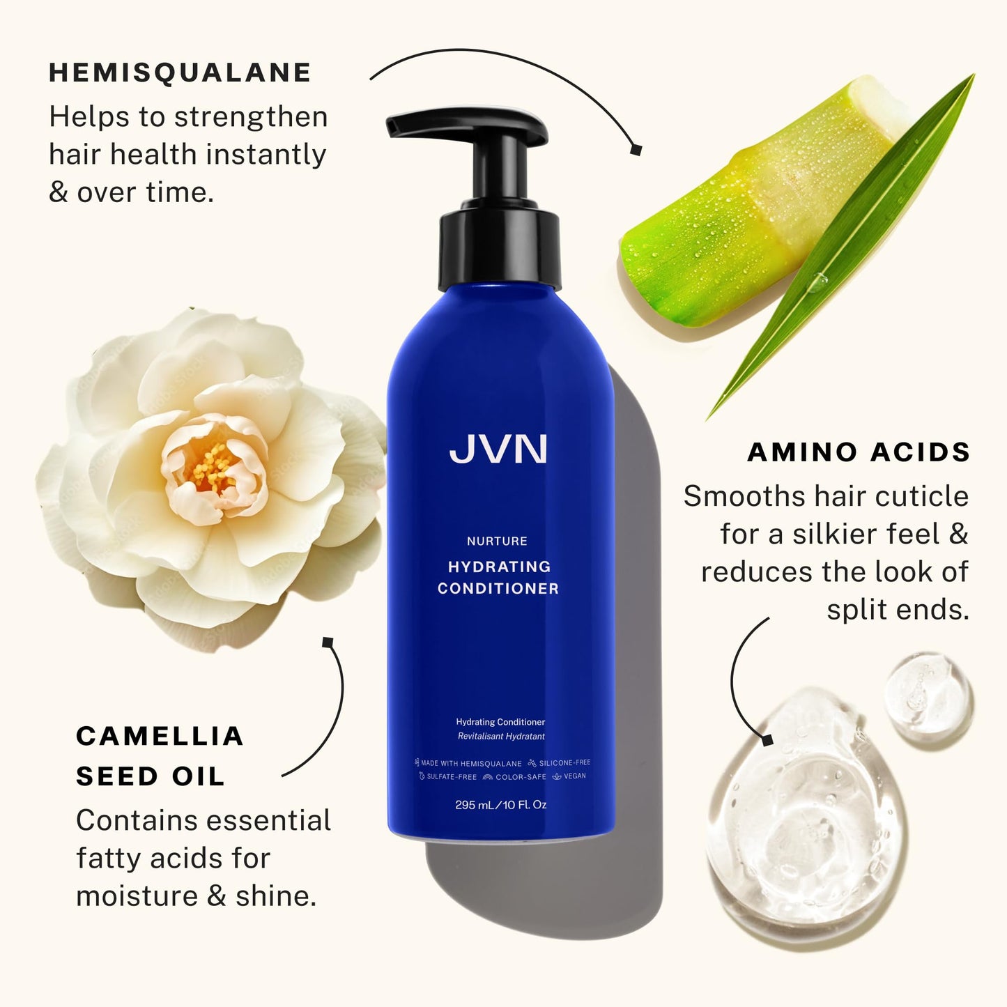 JVN Embody Volumizing Shampoo and Nurture Hydrating Conditioner Duo, 20 fl oz, Increases Body and Fullness, Moisturizing Conditioner for Dry Hair Beauty & Personal Care JVN
