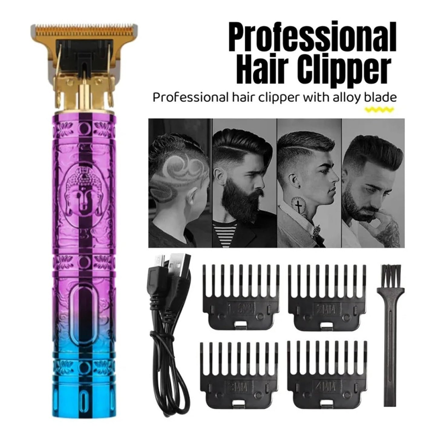 Razors Finishing Fading Blending Professional Hair Trimmer for Men Pro Beard Trimmer Electric Hair Clipper Lithium Hair Cutting Machine(HJ DragonA-no Beauty and Personal Care EWKYLSEM