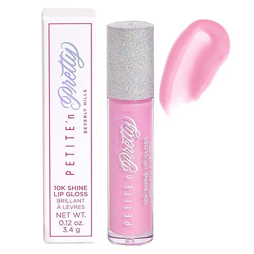 Petite 'N Pretty 10K Shine Lip Gloss for Girls (Gia Pink) - Makeup for Kids, Tweens, Teens - High Shine, Soft, Hydrating, Lightweight, Made in the USA Beauty & Personal Care Petite 'N Pretty