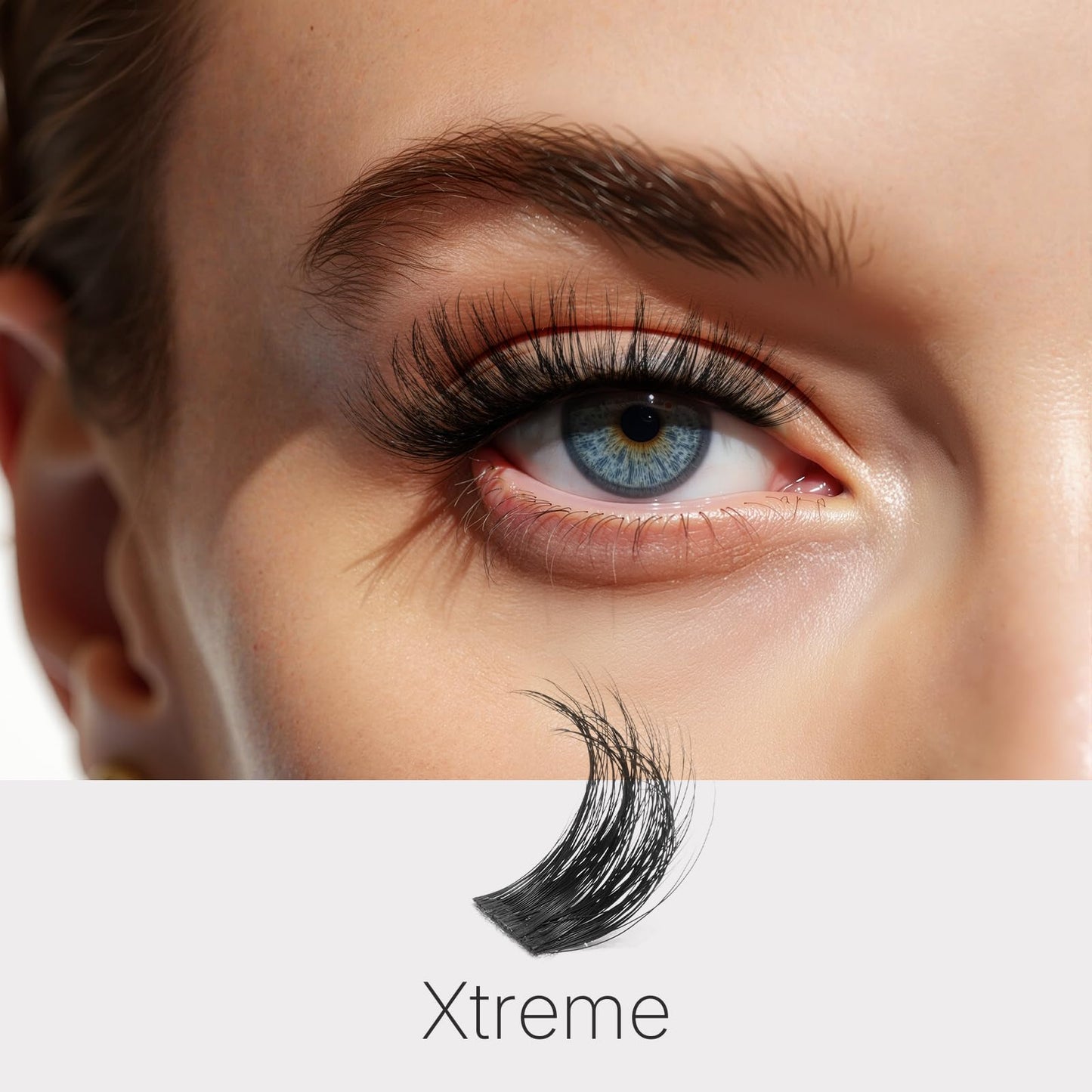 VEYESBEAUTY Lash Clusters Fluffy Individual Eyelash Extensions Xtreme 10mm Beauty and Personal Care VEYESBEAUTY
