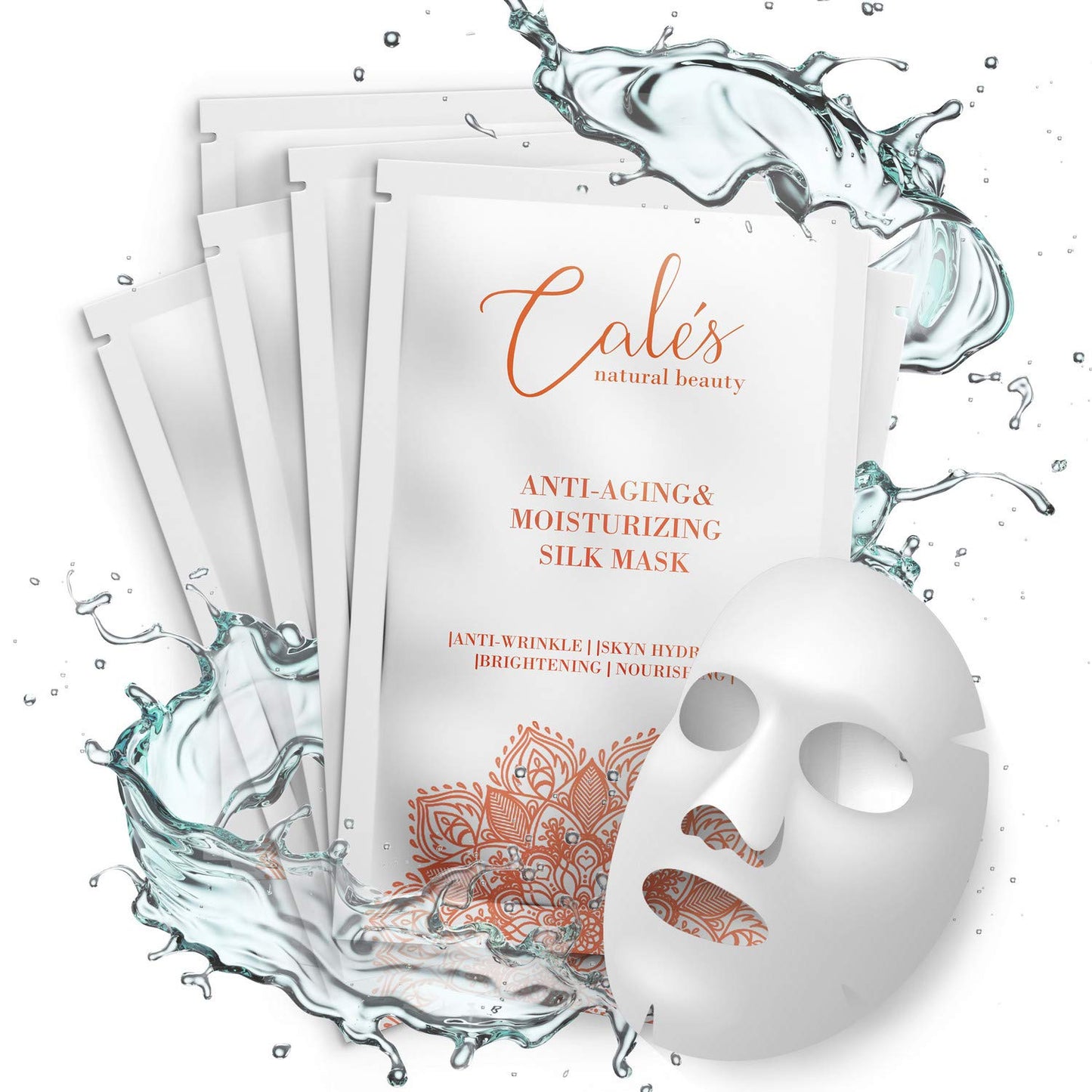 Calés Anti-Aging and Moisturizing Face Mask Set - Hydrating Face Masks for Women - 100% Cotton Face Mask Sheets for Skin Brightening and Nourishing Beauty & Personal Care Ana Calés