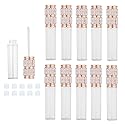 AJLTPA 10 Pack Pearl Diamond Lip Gloss Wand Tubes, 5ml Empty Lip Gloss Containers, Lipgloss Lip Balm Bottles with Rubber Stoppers for Lip Gloss Balm Beauty & Personal Care AJLTPA