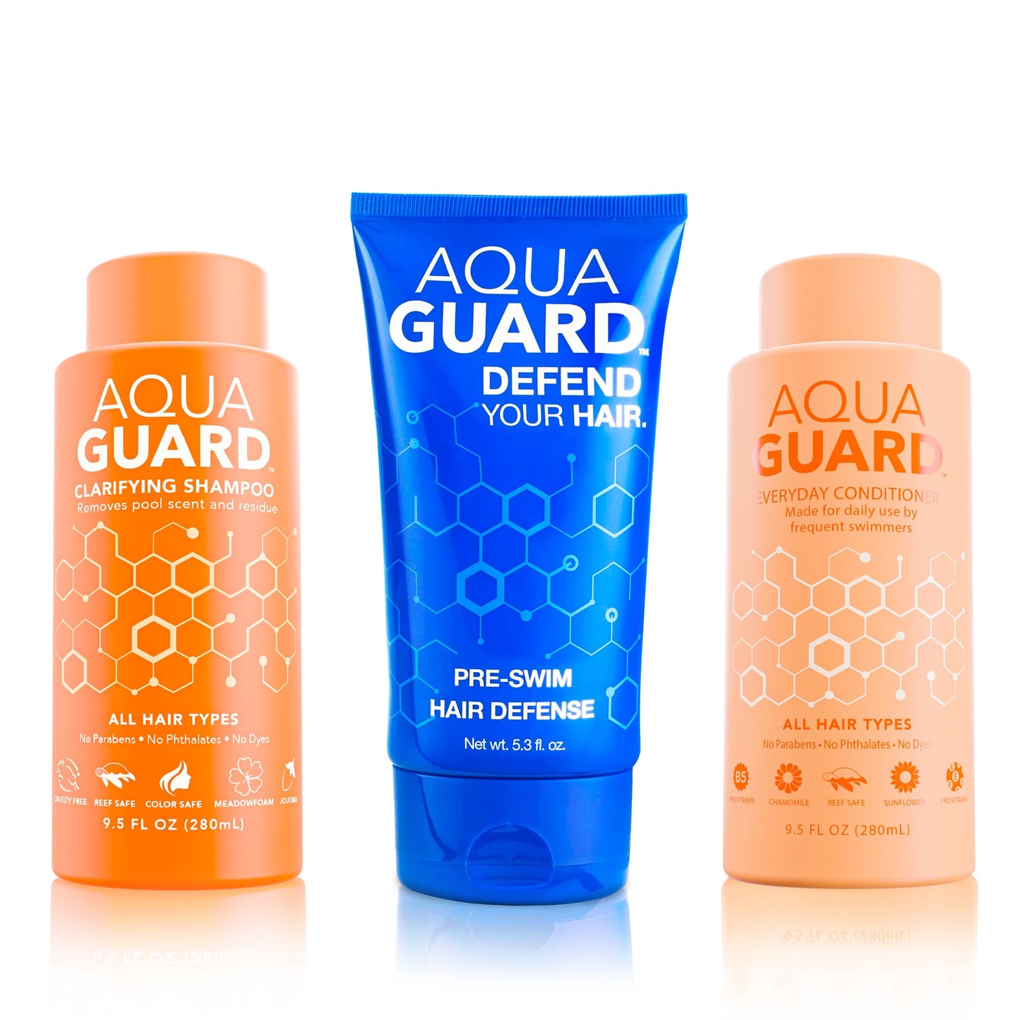 AQUA GUARD Swimmers Essential Hair Protection Bundle | Prevents Chlorine Damage + Softens Hair While Swimming | Color Safe, Leaves Hair Smelling Great Beauty & Personal Care AQUA GUARD