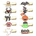 10PCS Halloween Hair Clips for Women Cute Spider Pumpkin Ghost Cat Duckbill Hairpins Small Gothic Alligator Clips Halloween Costume Party Hair Beauty & Personal Care NVENF