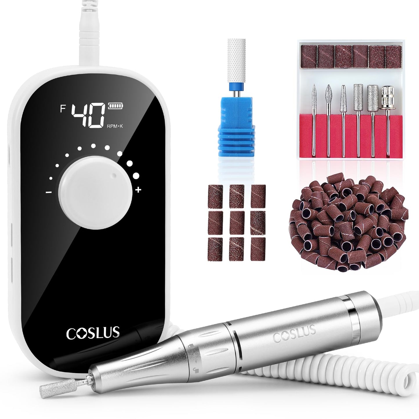 COSLUS E51 Professional Nail Drill Portable Long-Lasting Electric Nail File Beauty and Personal Care COSLUS Default Title