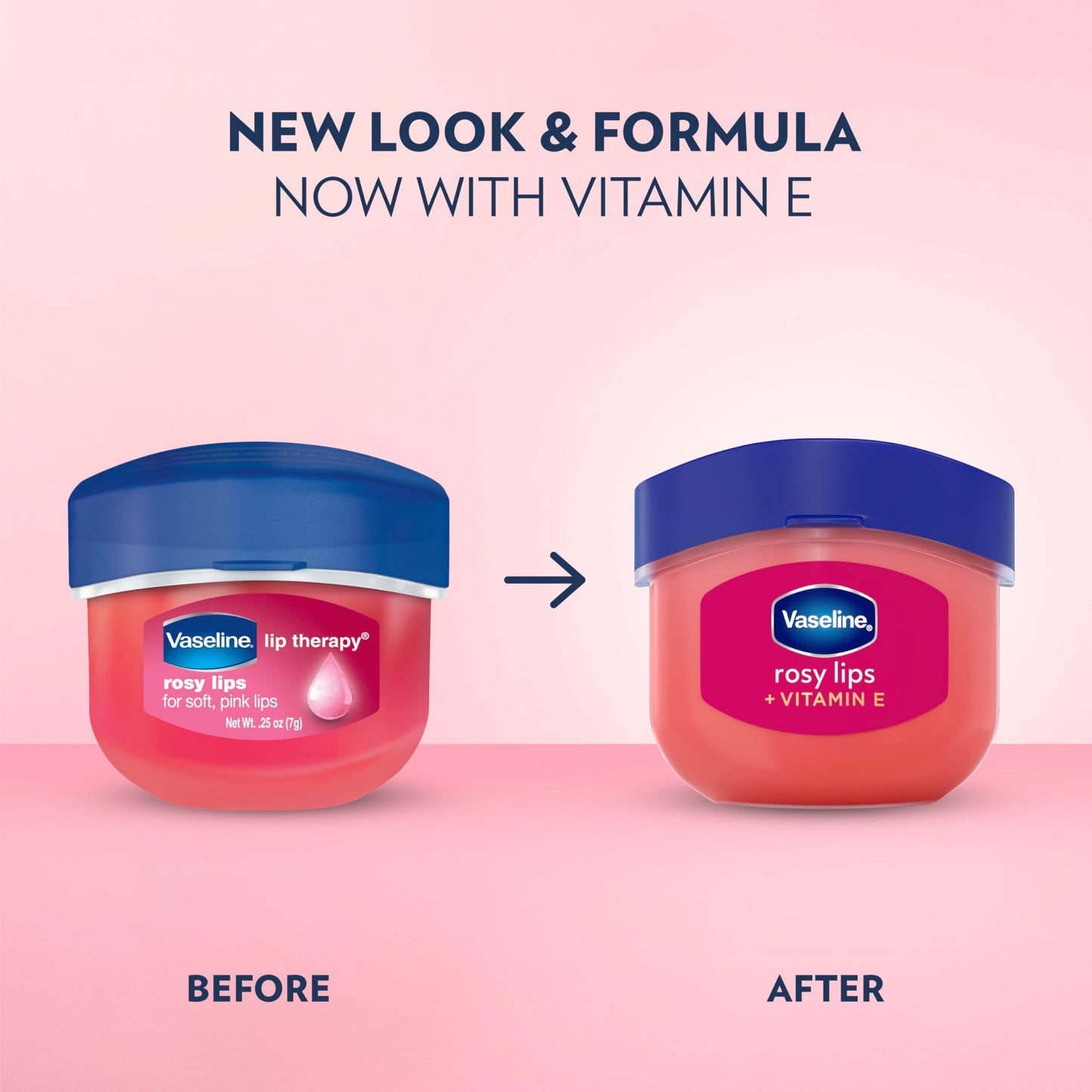 Vaseline Lip Therapy Rosy Lips Mini For Dry, Chapped Lips Moisturizing Tinted Lip Balm 0.25 oz Beauty and Personal Care Vaseline
