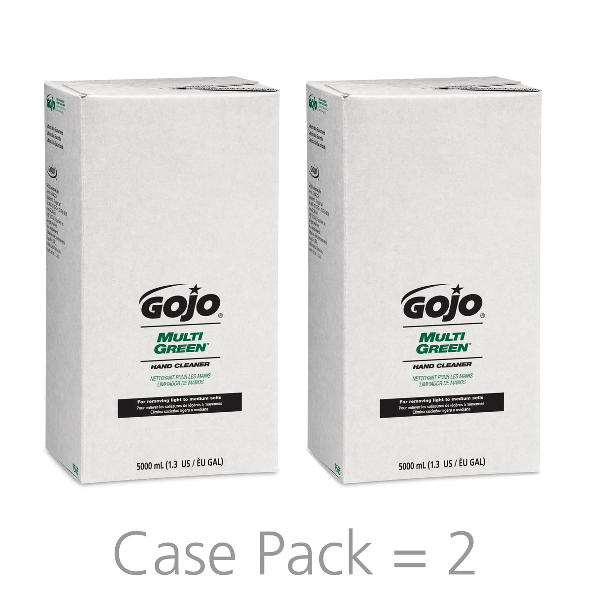 GOJO PRO TDX MULTI GREEN Hand Cleaner Refill, Citrus, 2ct x 5000mL -7565-02