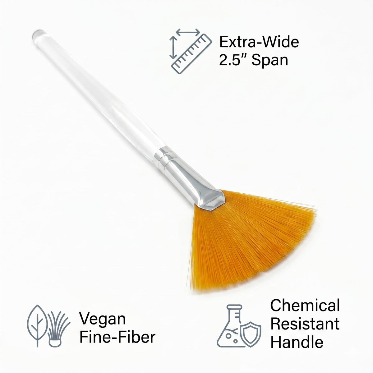 Appearus Taklon Fan Mask Brush Large