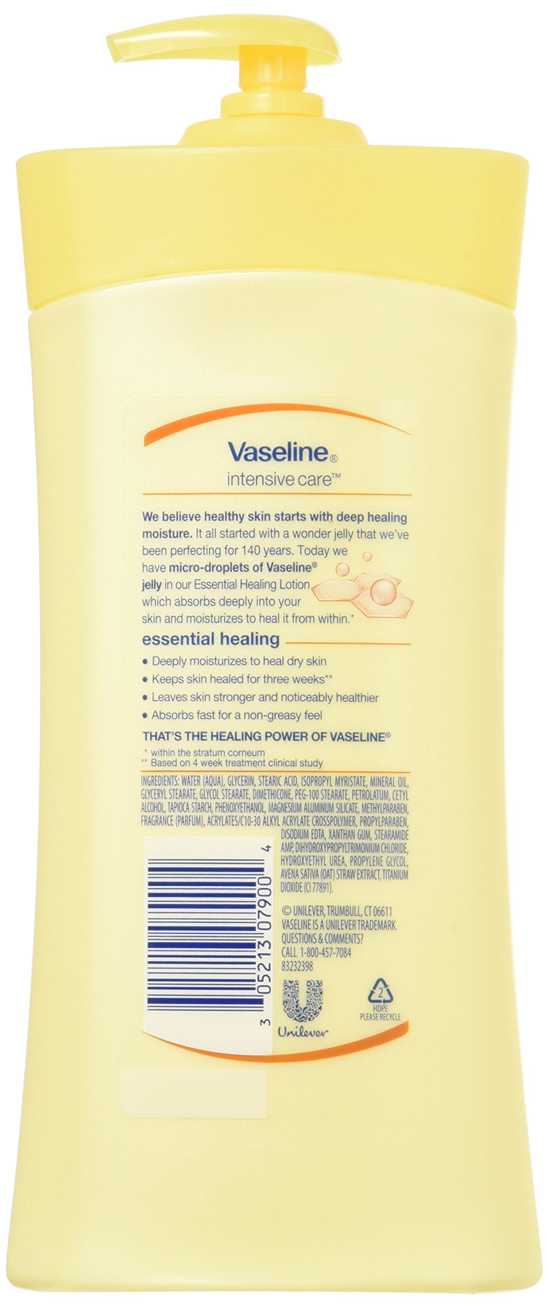 Vaseline Intensive Care Essential Healing Lotion 20.3 Fl Oz (600 Ml) (Pack of 2) Beauty & Personal Care Vaseline