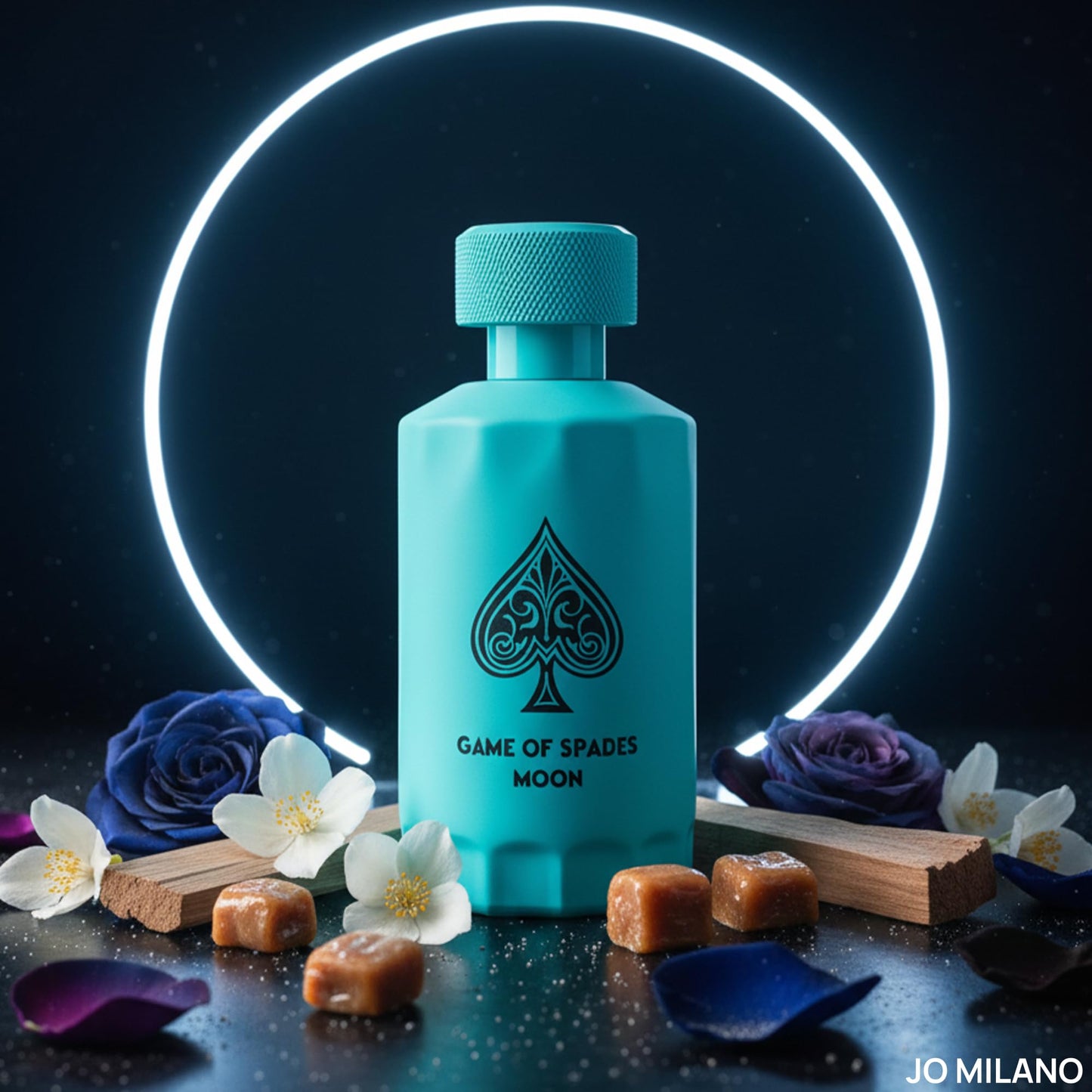 Jo Milano Game of Spades Moon Parfum Spray | 3.4 oz (100ml) | Amber, Fresh, Sweet, Musky, Warm Spicy Scent | Long Lasting Fragrance for Men and Women Beauty & Personal Care Jo Milano