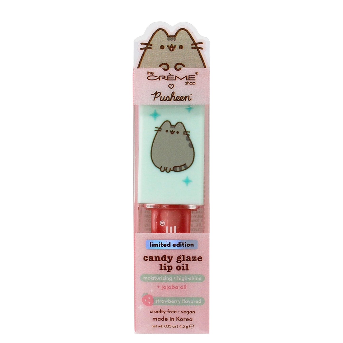 THE CRÈME SHOP X PUSHEEN Candy Glaze Lip Oil | Infused with Jojoba Oil for Deep Moisture | Limited Edition, Made in Korea | Cruelty-Free (TWINKLE Beauty & Personal Care The Crème Shop