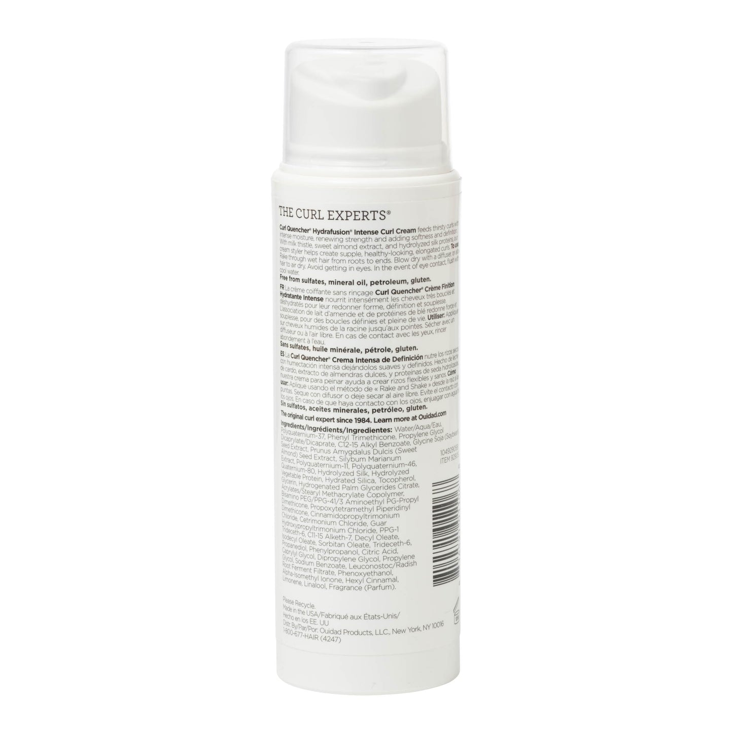 Ouidad Curl Quencher Hydrafusion Intense Curl Cream - 5 oz, Curl Defining Styler for Touchable Curls, Flexible Hold Frizz Control Curly Hair Cream Beauty & Personal Care Ouidad