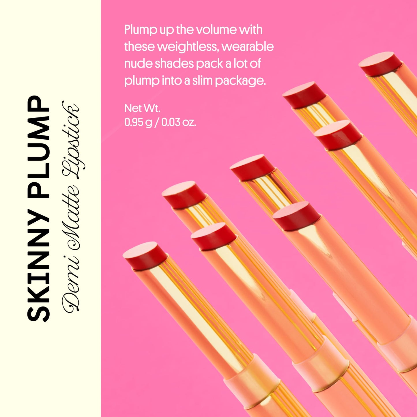 Winky Lux Skinny Plump Demi Matte Lipstick - Light Neutral Pink Lip, Natural Plump Lipstick, Weightless Long Lasting Soft Matte Lip Crayon, Infused Beauty & Personal Care Winky Lux