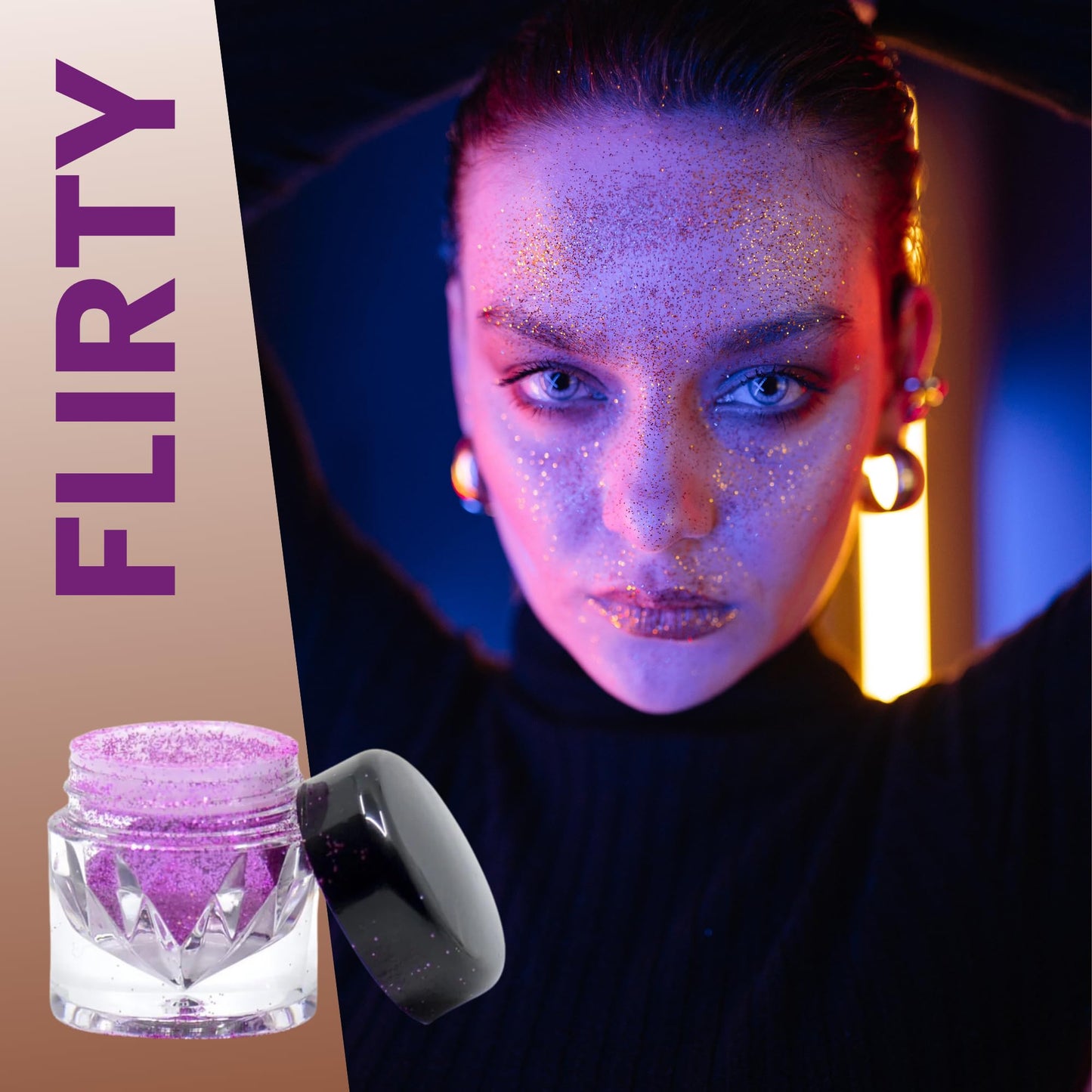 Poise Makeup Body and Facial Glitter | Extra-fine Cosmetic-Grade Glitters to Add Texture, Glam and Glitz, Safe for Face Eyes Lips and Hair Beauty & Personal Care POISE INT'L BEVERLY HILLS